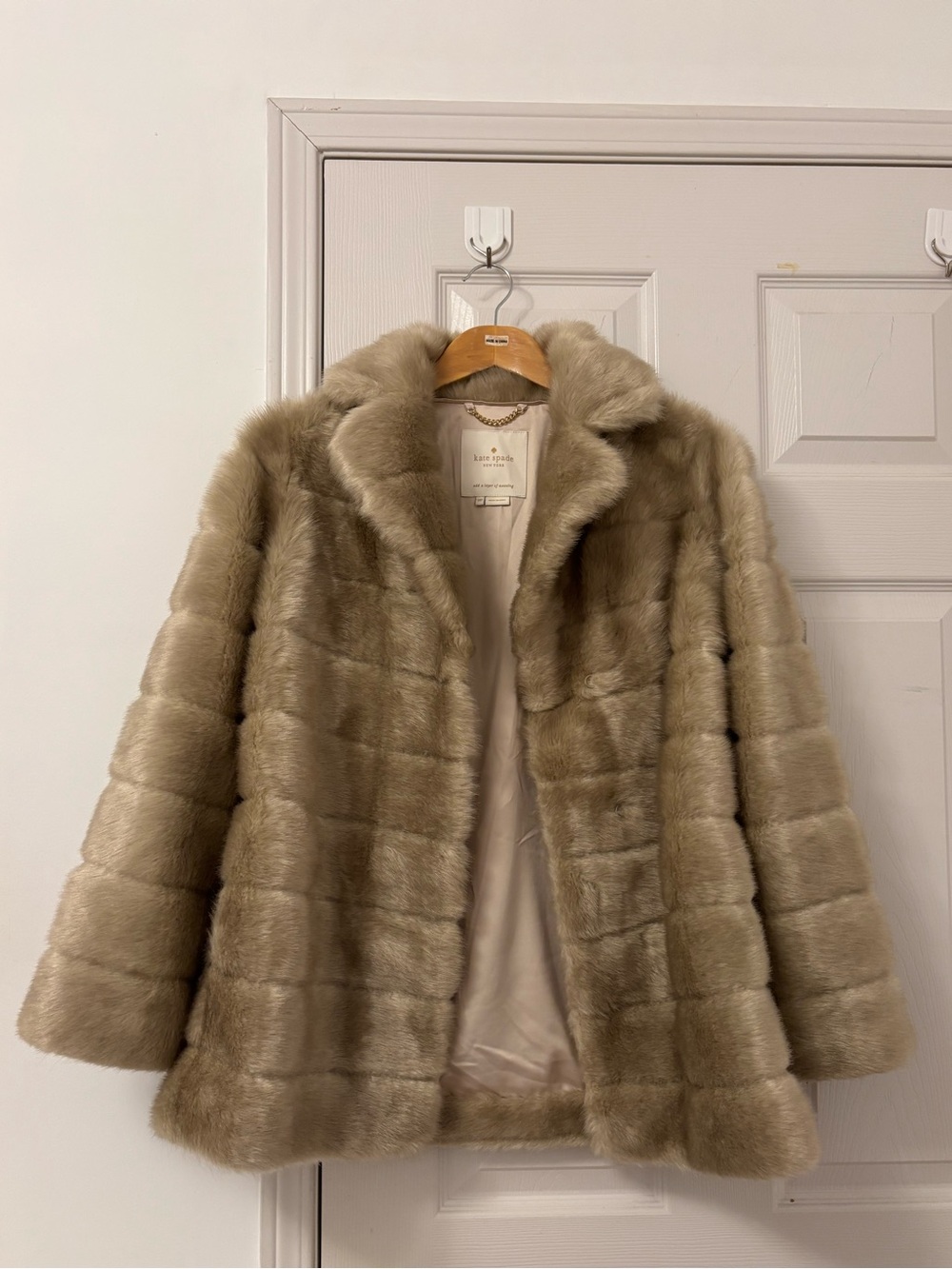 RARE Kate Spade Faux Fur Coat✨